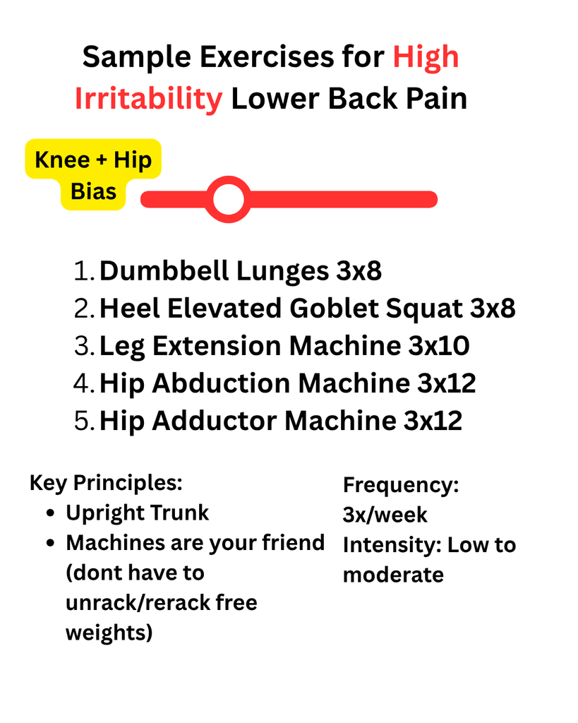 How to Modify Training around Lower Back Pain